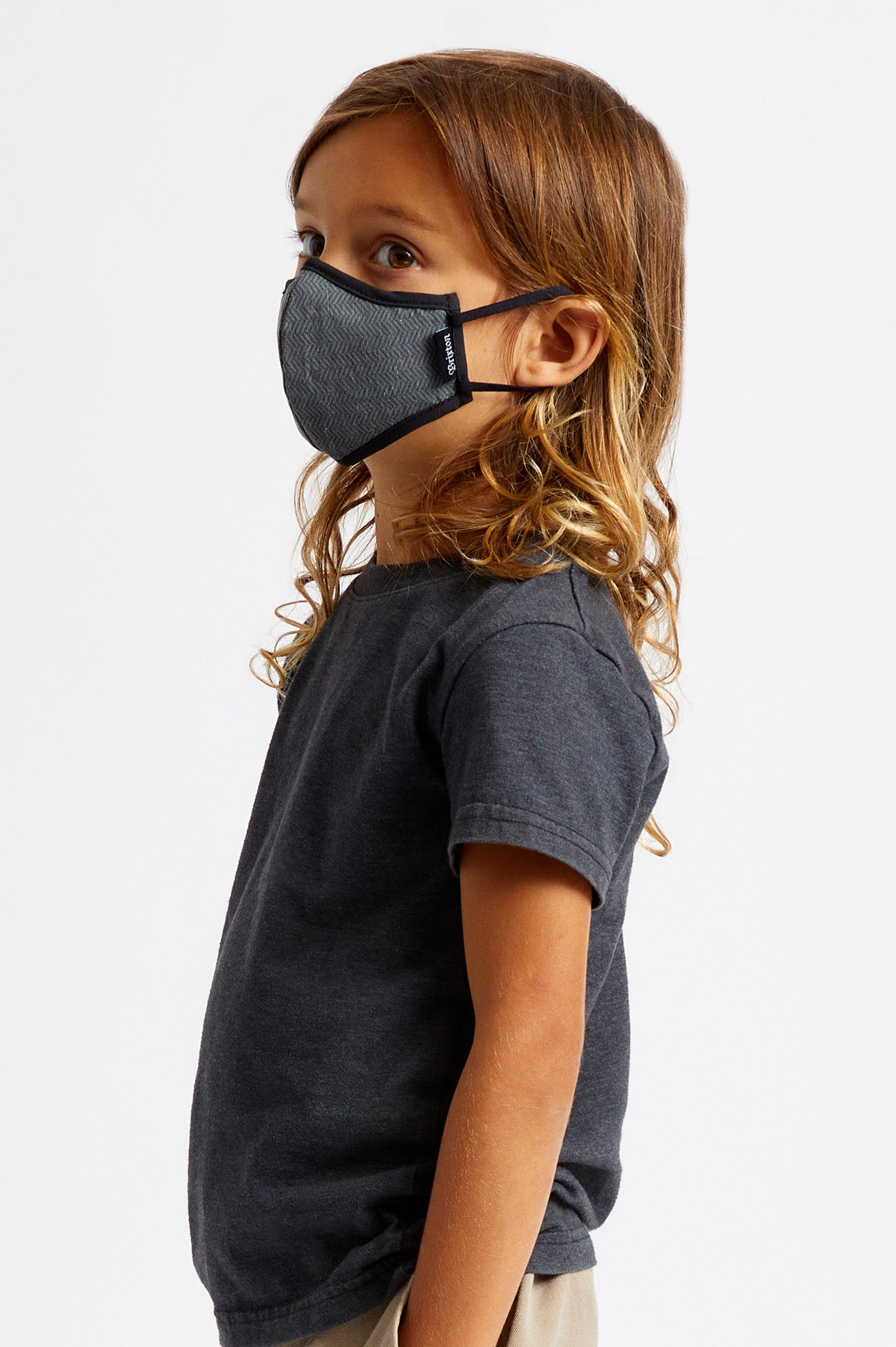 Unisex Brixton Youth Antimicrobial Face Masks Black | 6730542-KB