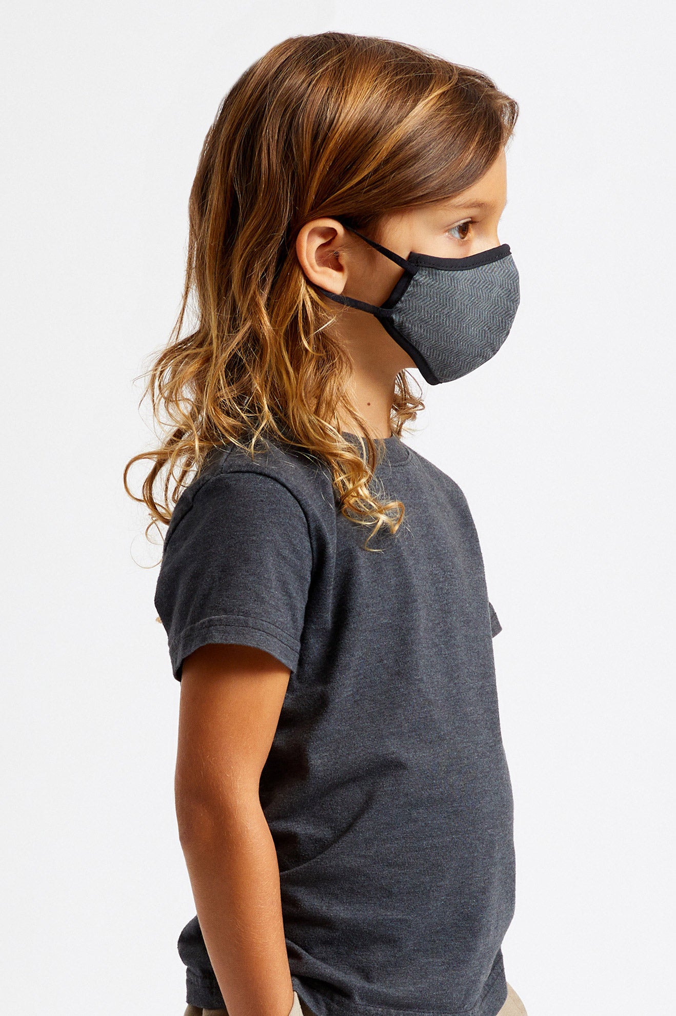 Unisex Brixton Youth Antimicrobial Face Masks Black | 6730542-KB