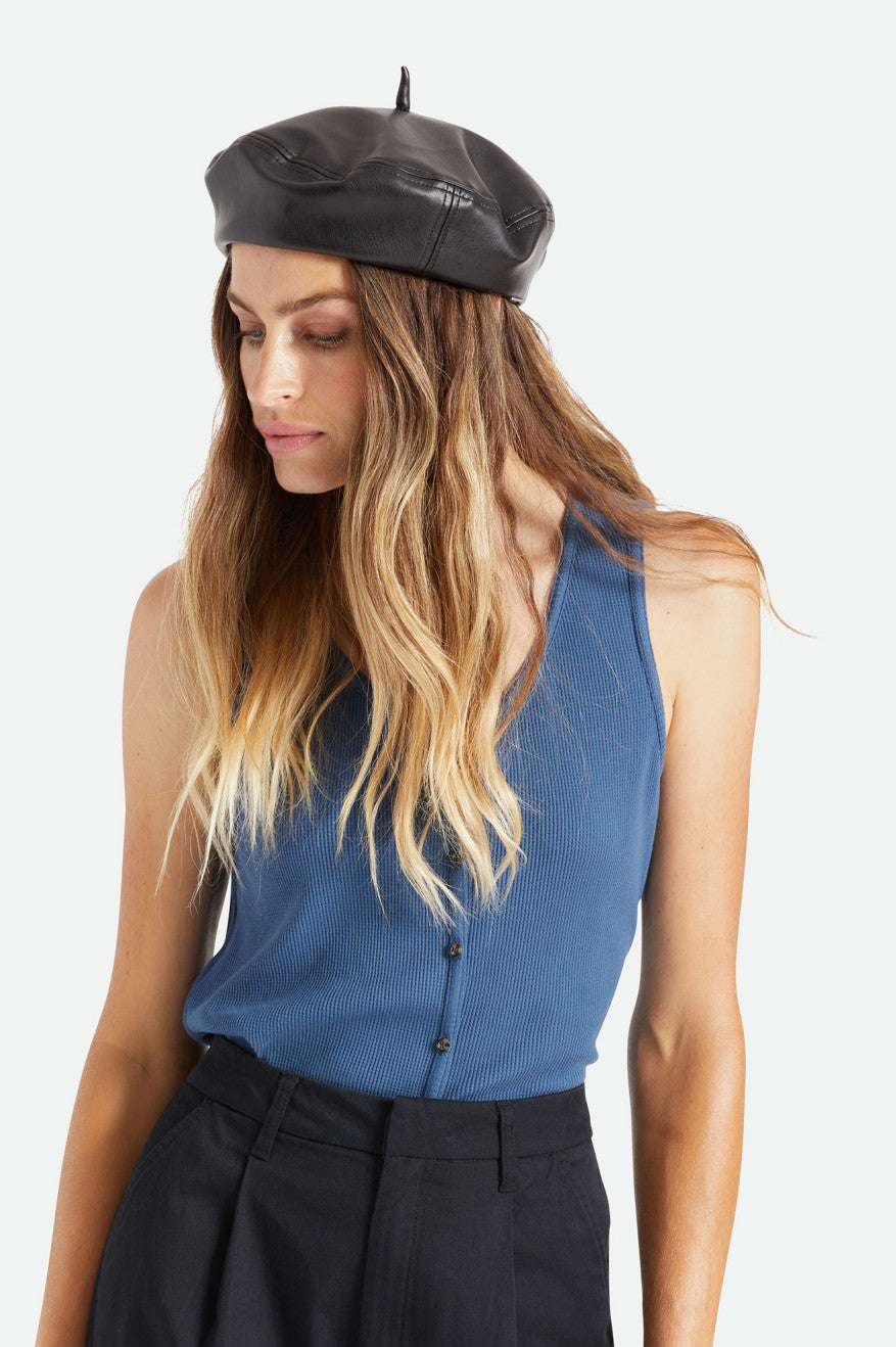 Women's Brixton Audrey II Beret Hats Black | 5947862-QZ