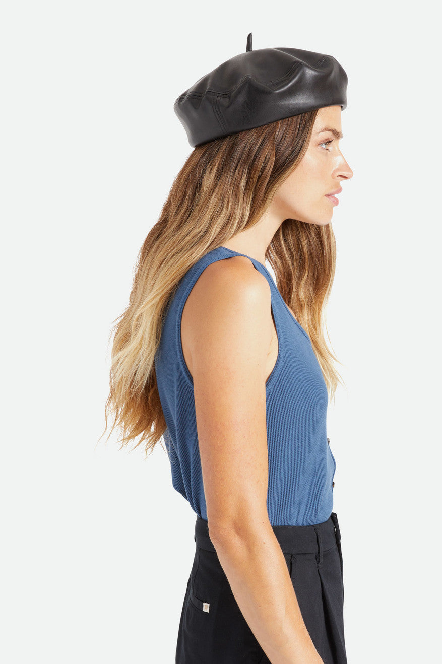 Women's Brixton Audrey II Beret Hats Black | 5947862-QZ