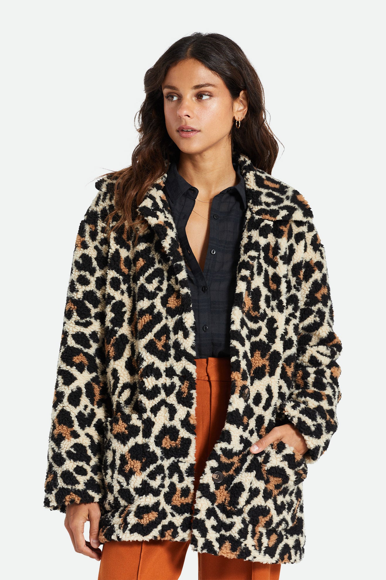 Women\'s Brixton Bern Jackets Leopard | 6152408-VS