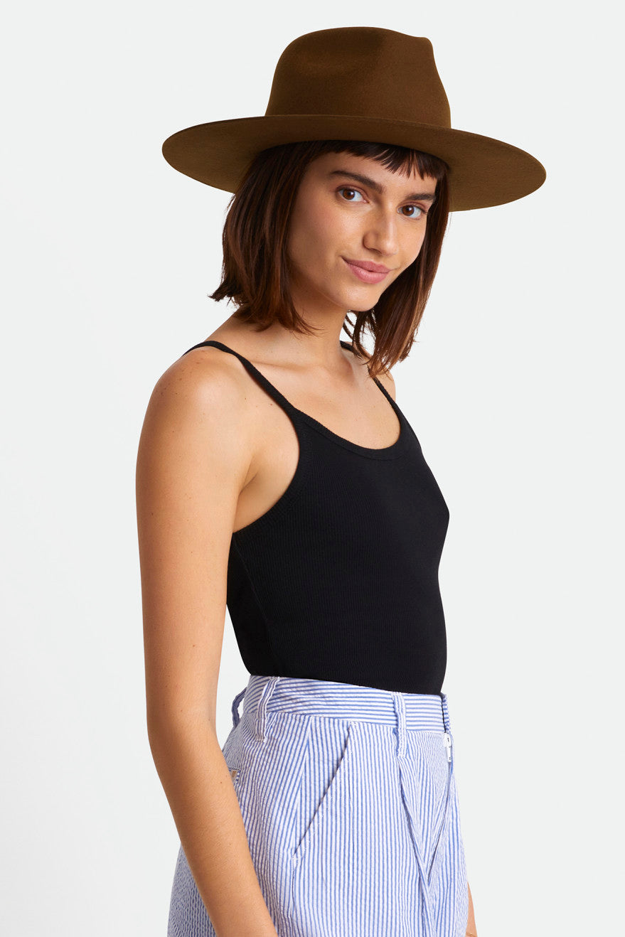 Women's Brixton Cohen Cowboy Hat Hats Coffee | 3746209-MP