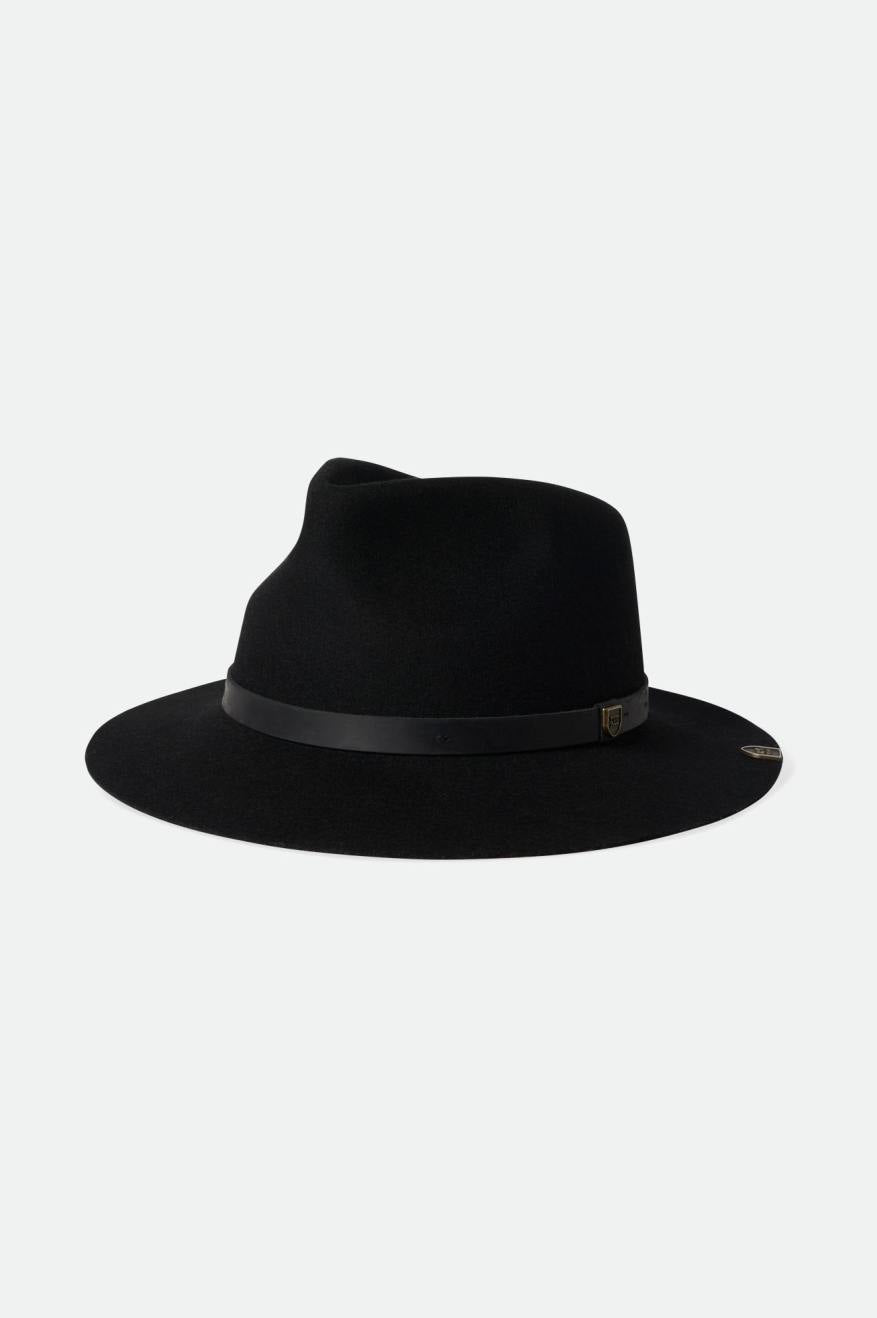 Women\'s Brixton Fender Jaguar Reverb Fedora Fedoras Black | 4682137-IO