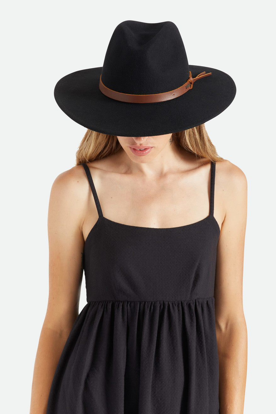 Women's Brixton Field Proper Hat Hats Black | 0792635-BP