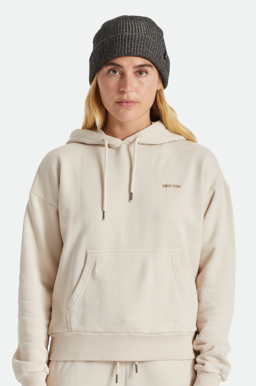 Women's Brixton Heist Beanie Black / Beige | 8931765-PT