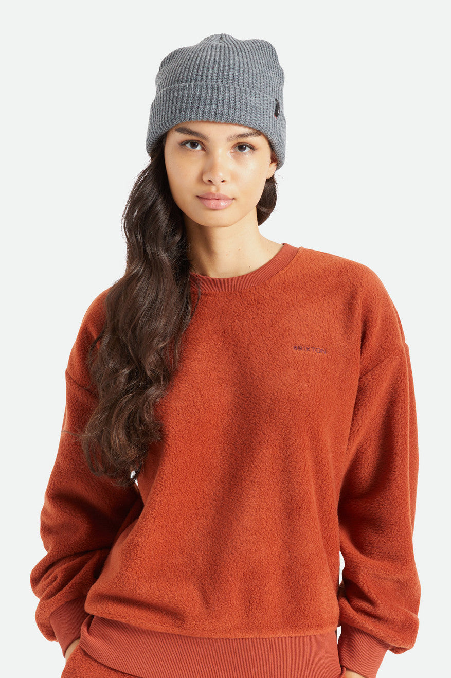 Women's Brixton Heist Beanie Grey | 2140637-GE