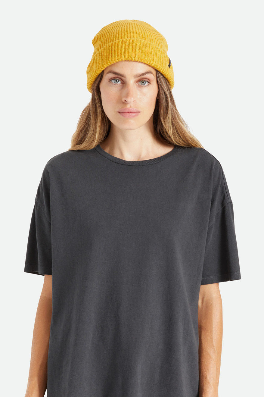 Women's Brixton Heist Beanie Mustard | 2840673-TZ