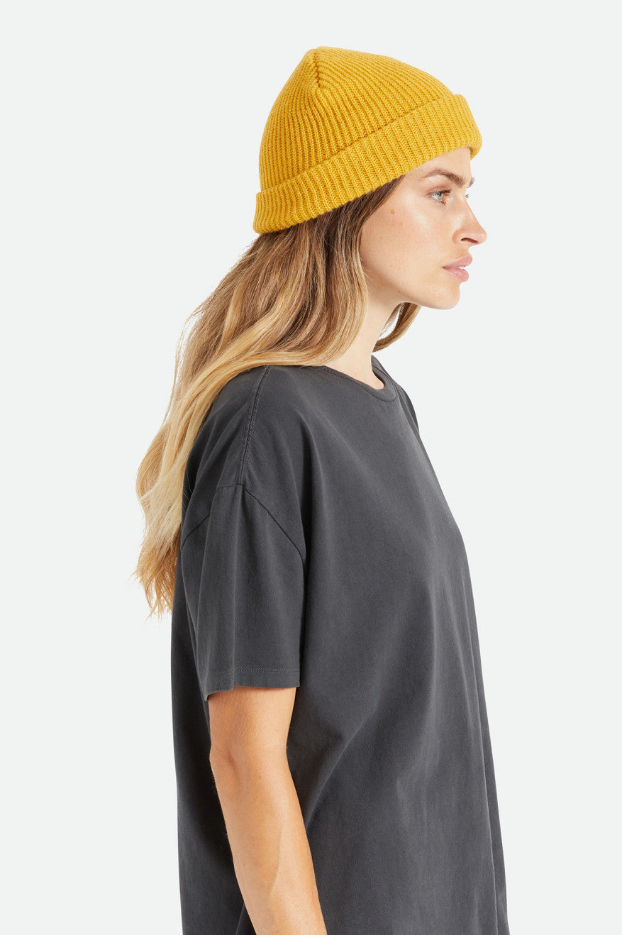 Women's Brixton Heist Beanie Mustard | 2840673-TZ