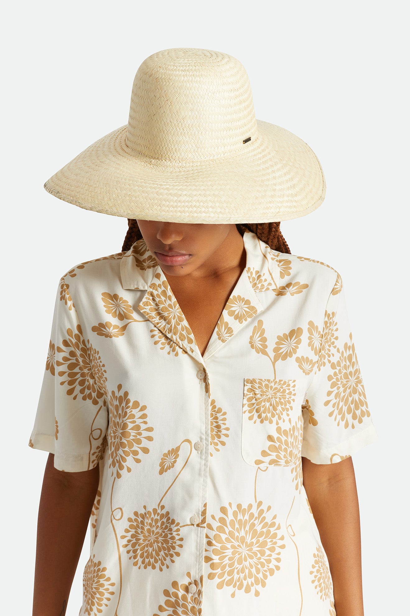 Women's Brixton Janae Sun Hat Hats Beige | 9541837-DY