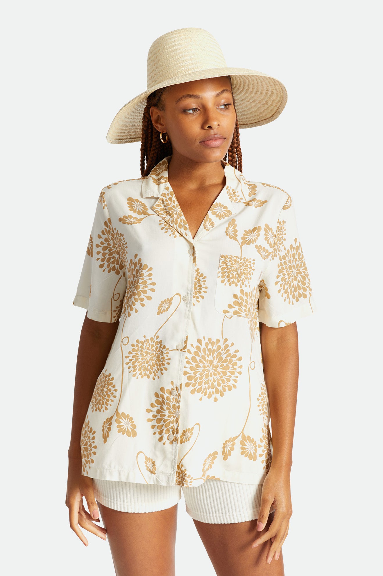 Women's Brixton Janae Sun Hat Hats Beige | 9541837-DY