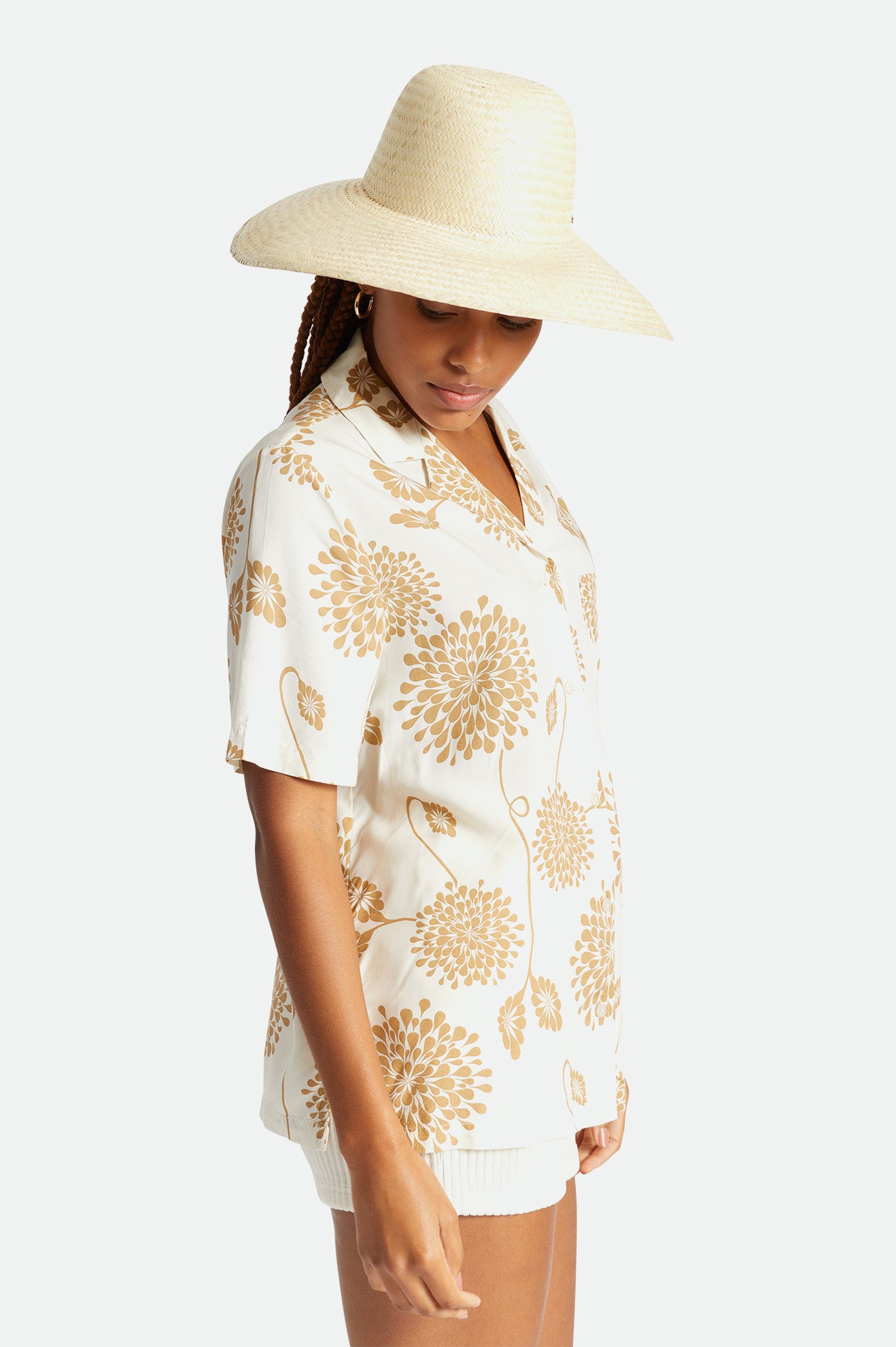 Women's Brixton Janae Sun Hat Hats Beige | 9541837-DY