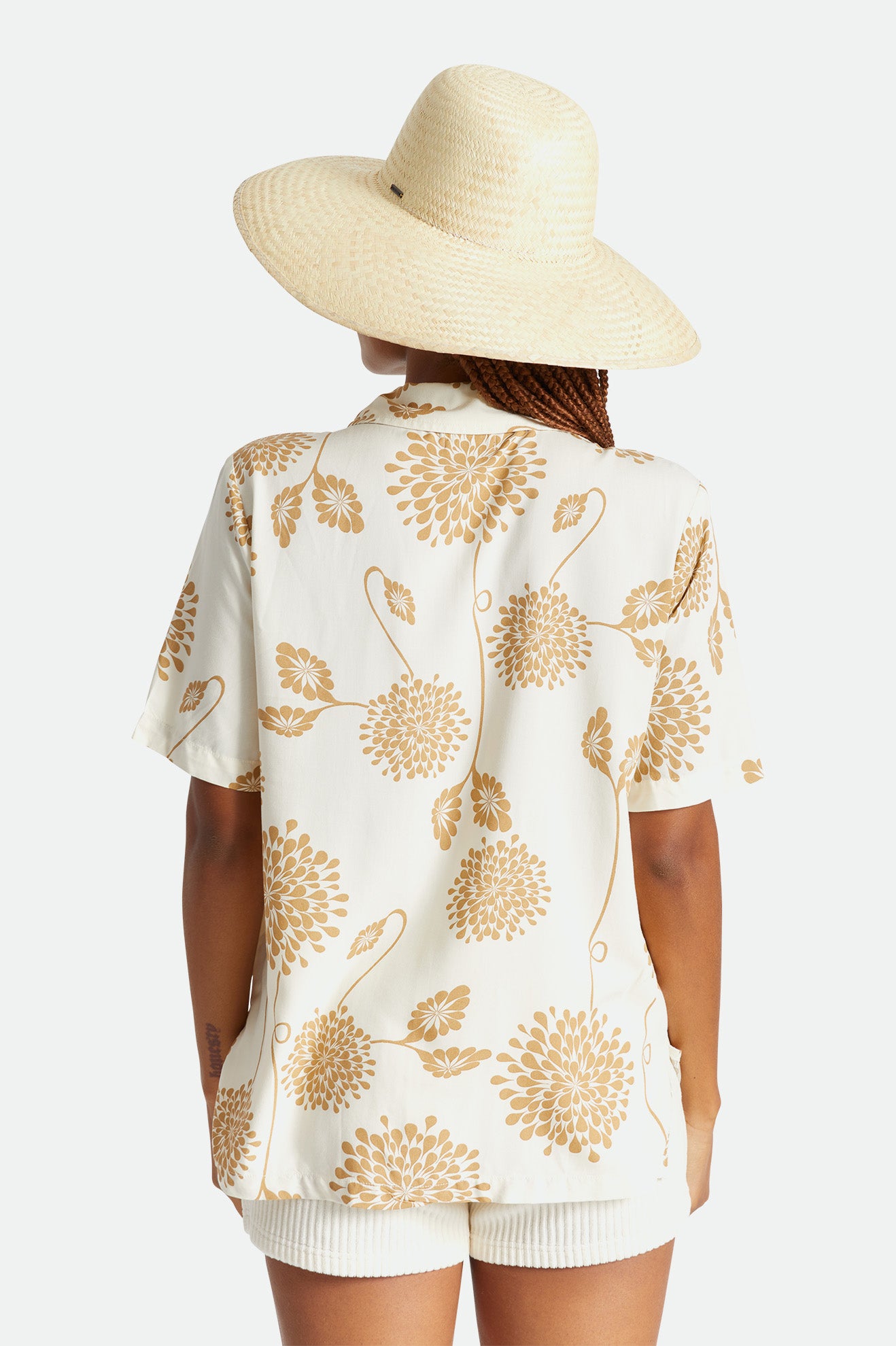 Women's Brixton Janae Sun Straw Hats Beige | 1524836-MZ