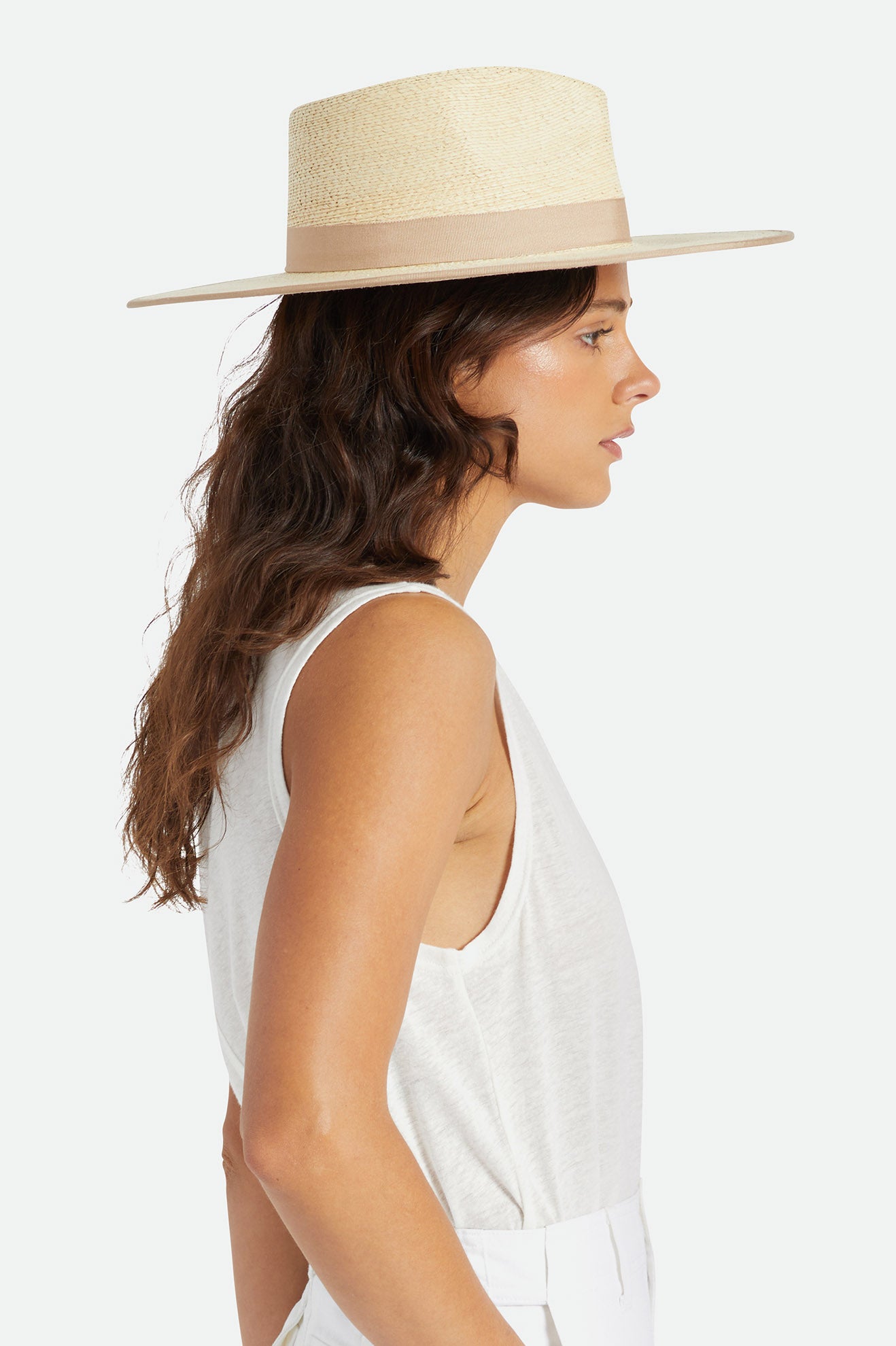 Women's Brixton Jo Rancher Straw Hats Beige | 1496532-CL