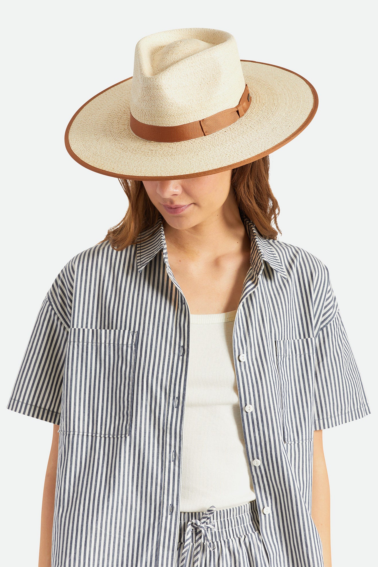 Women's Brixton Jo Rancher Straw Hats Beige | 6397824-PE