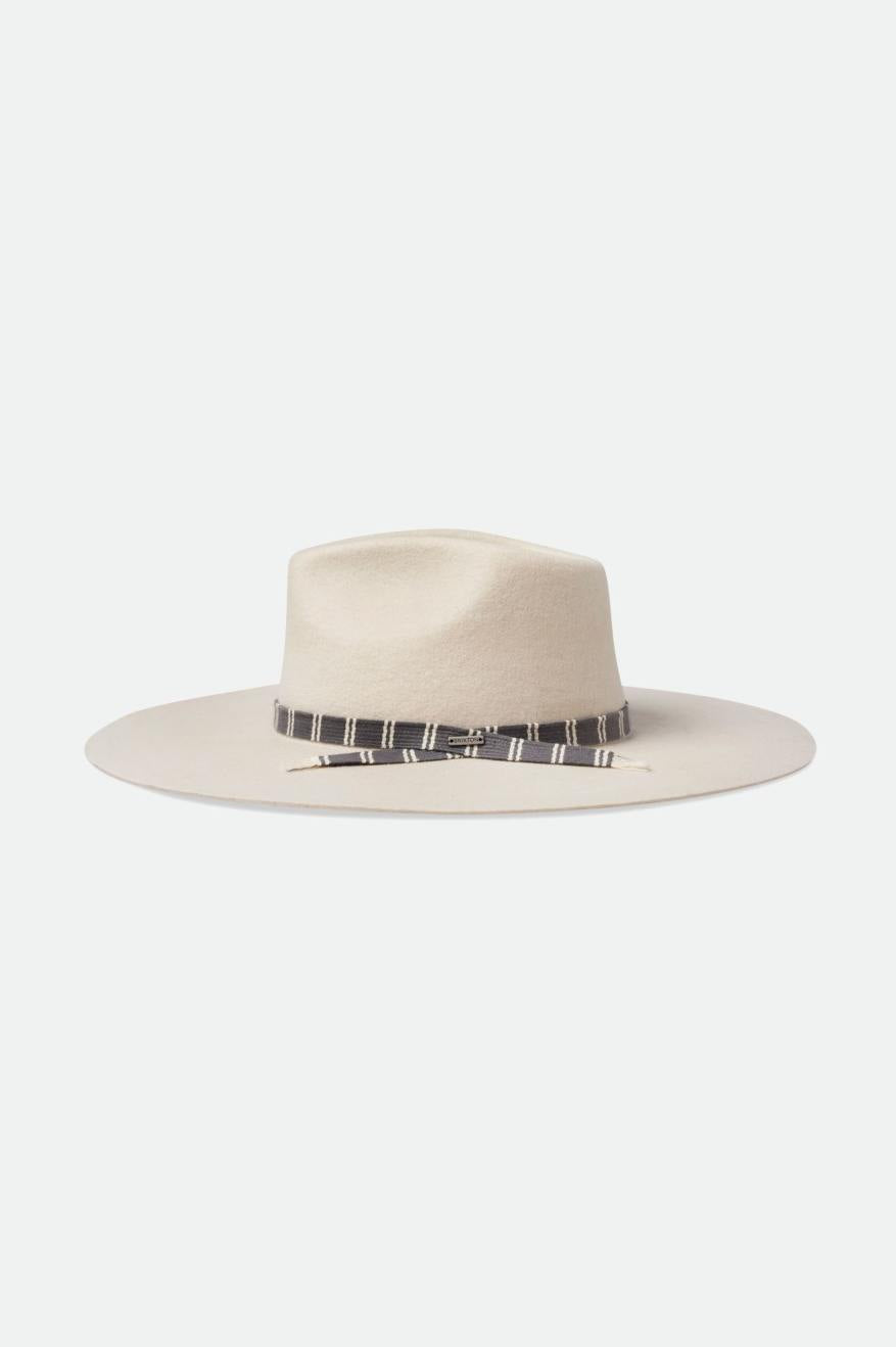 Women's Brixton Leigh Felt Fedora Fedoras White | 6321054-RZ