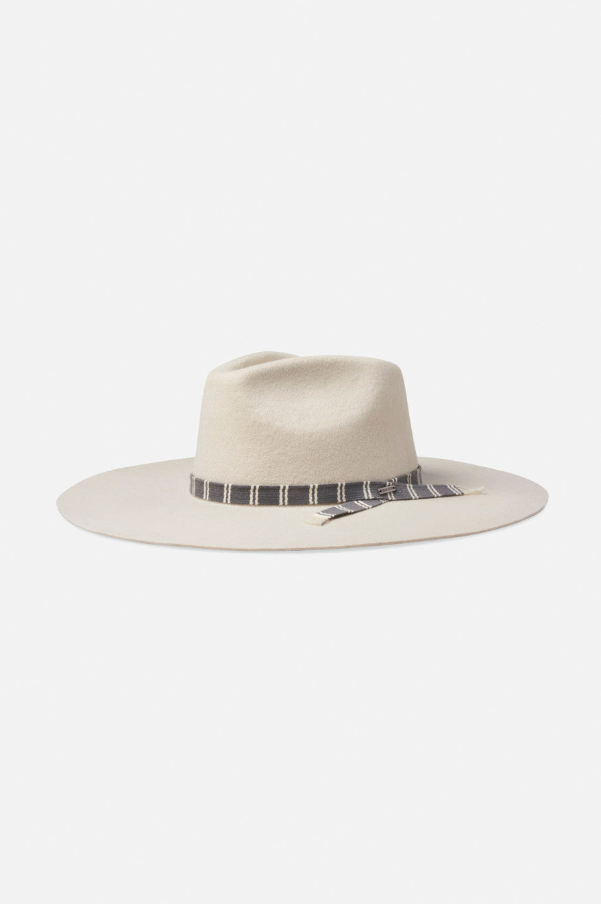 Women\'s Brixton Leigh Felt Fedora Fedoras White | 6321054-RZ