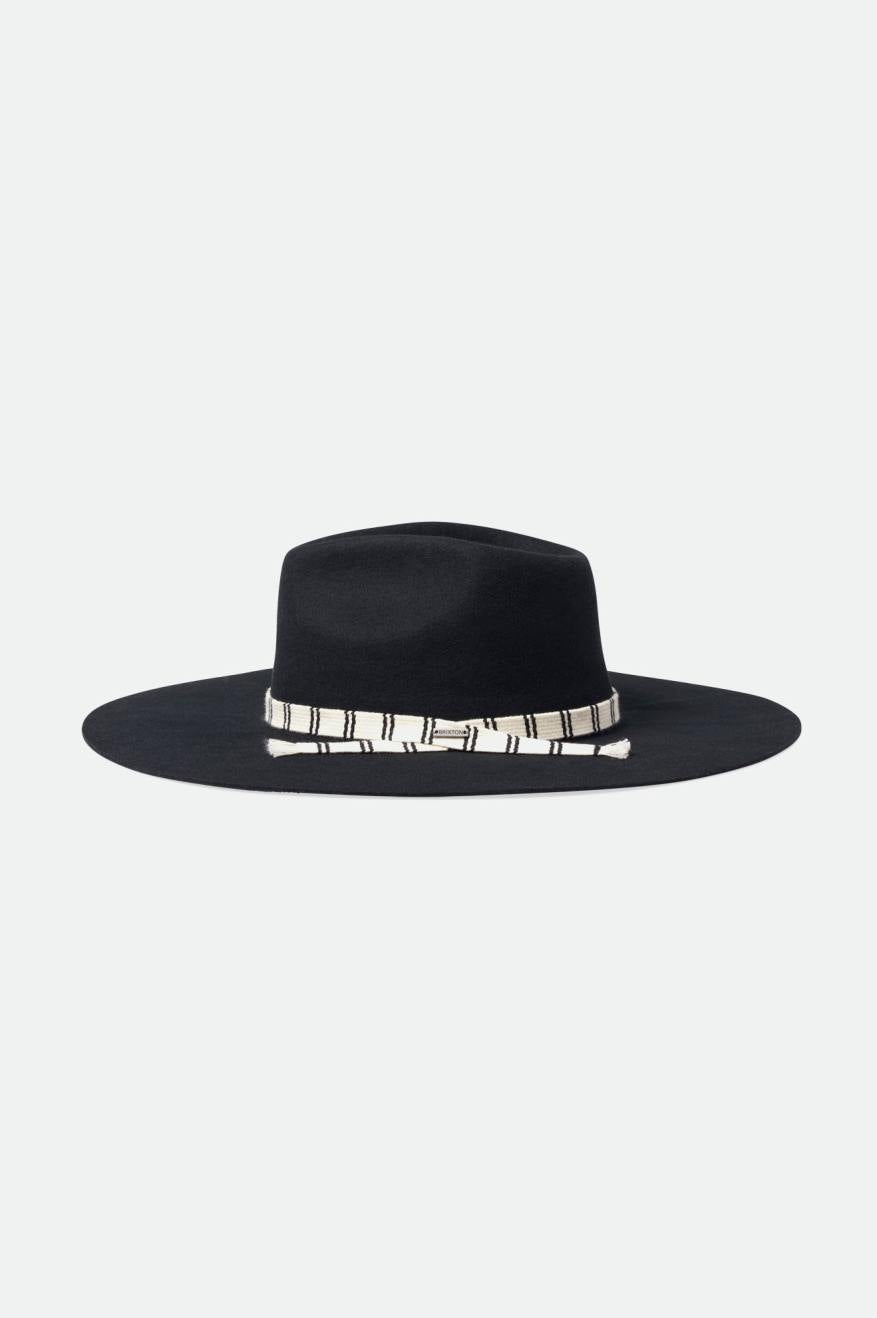 Women's Brixton Leigh Felt Fedora Fedoras Black | 7489031-OL