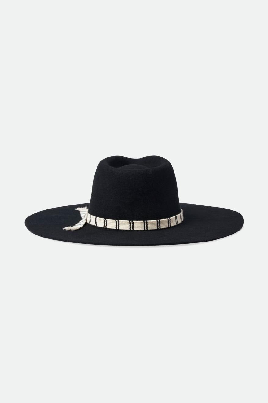 Women's Brixton Leigh Felt Fedora Fedoras Black | 7489031-OL