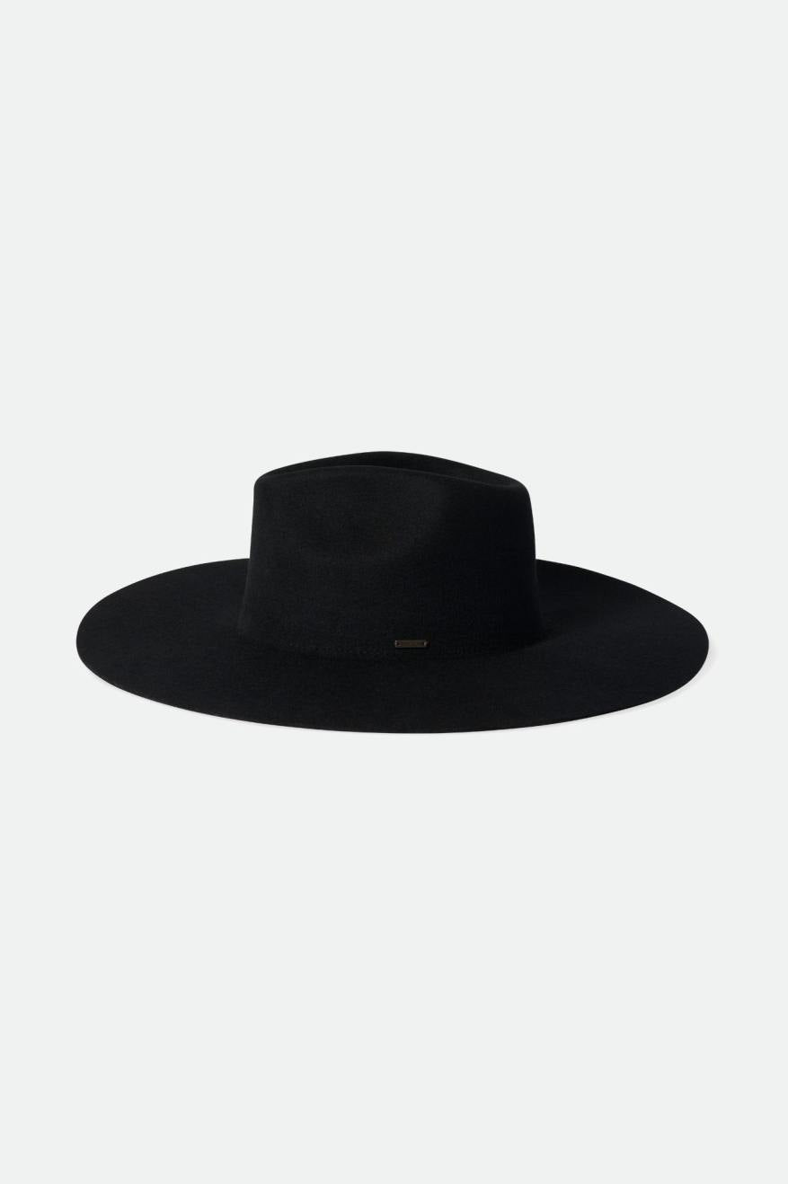 Women's Brixton Primrose Felt Fedora Fedoras Black | 1753649-CD