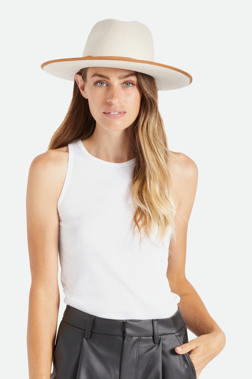 Women's Brixton Reno Fedora Fedoras White | 4705398-IK