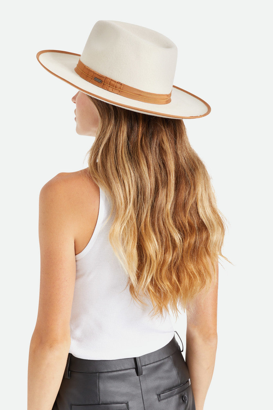 Women's Brixton Reno Fedora Fedoras White | 4705398-IK