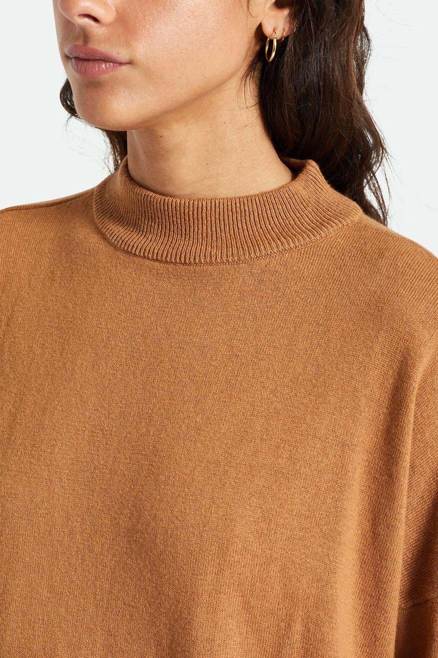 Women's Brixton Reserve Oversized Cashmere Sweaters Brown | 2495386-AY