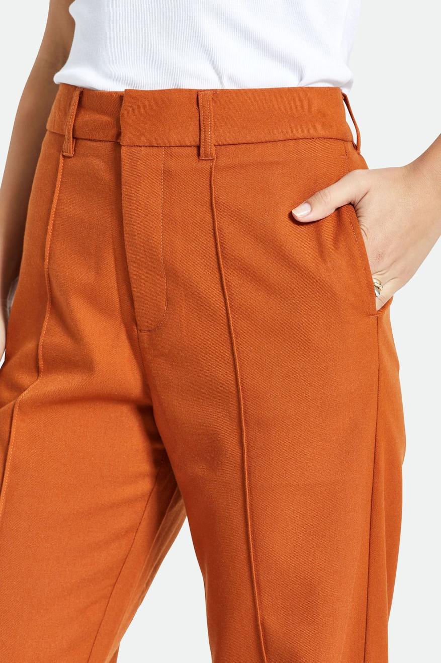 Women's Brixton Retro Trouser Bottoms Orange | 3617452-XJ