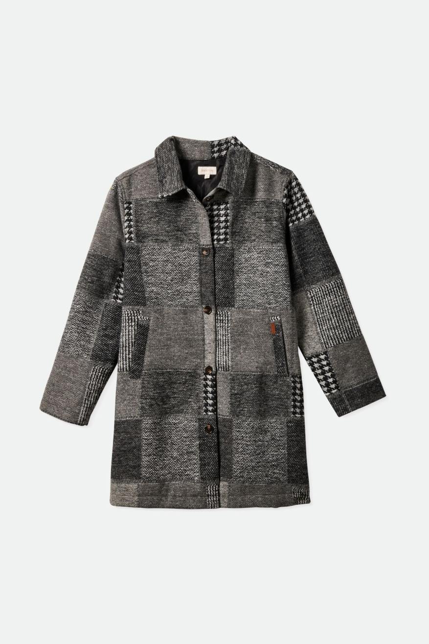 Women's Brixton Swindon Patchwork Jackets Grey | 0764852-YE