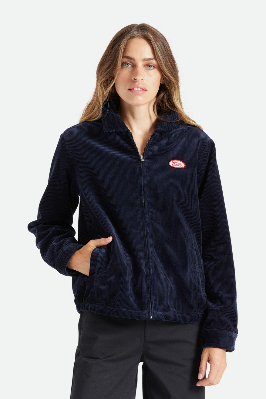 Women's Brixton Utopia Jackets Navy | 3782491-CV