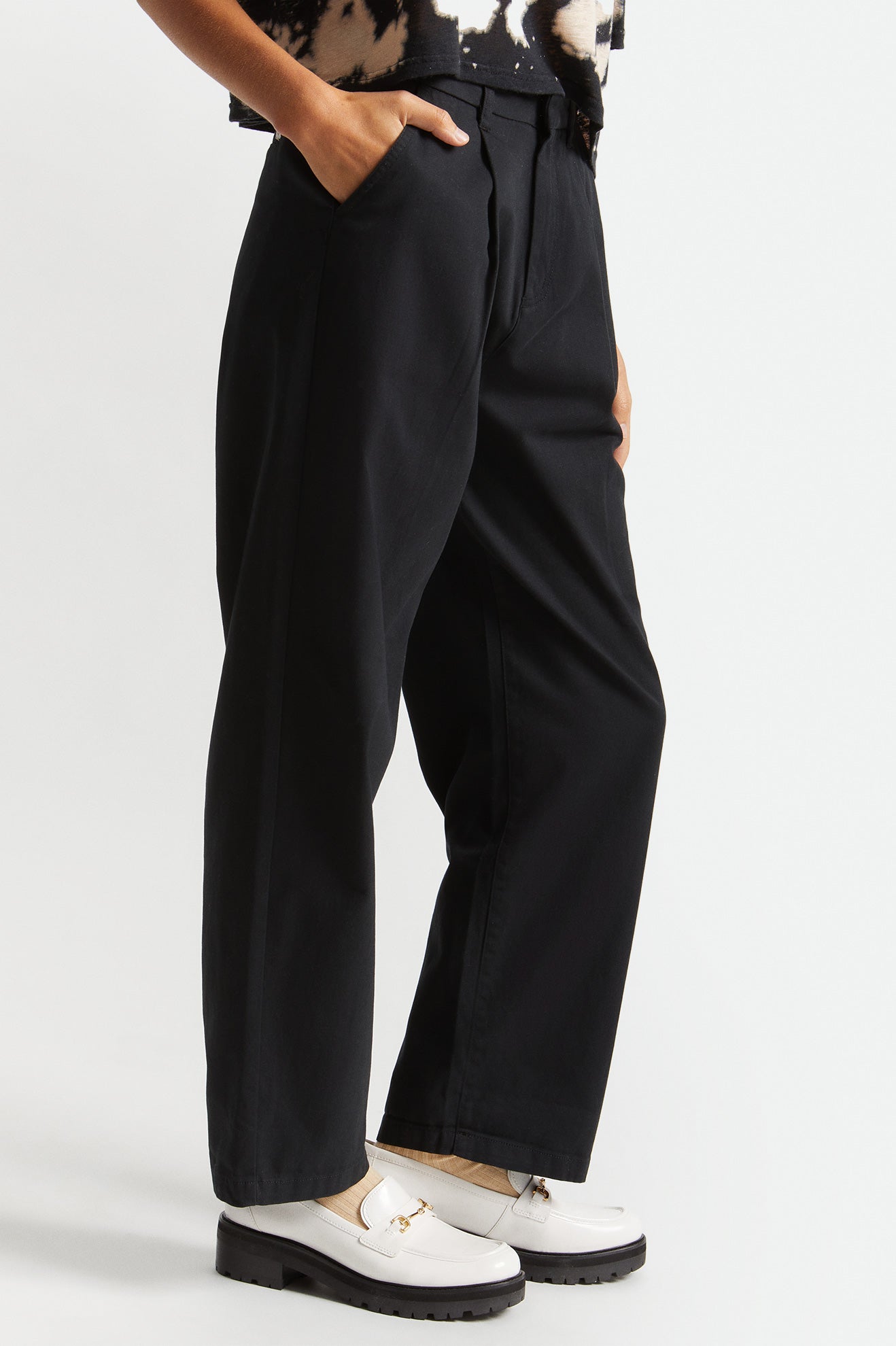 Women's Brixton Victory Trouser Bottoms Black | 5914273-VD