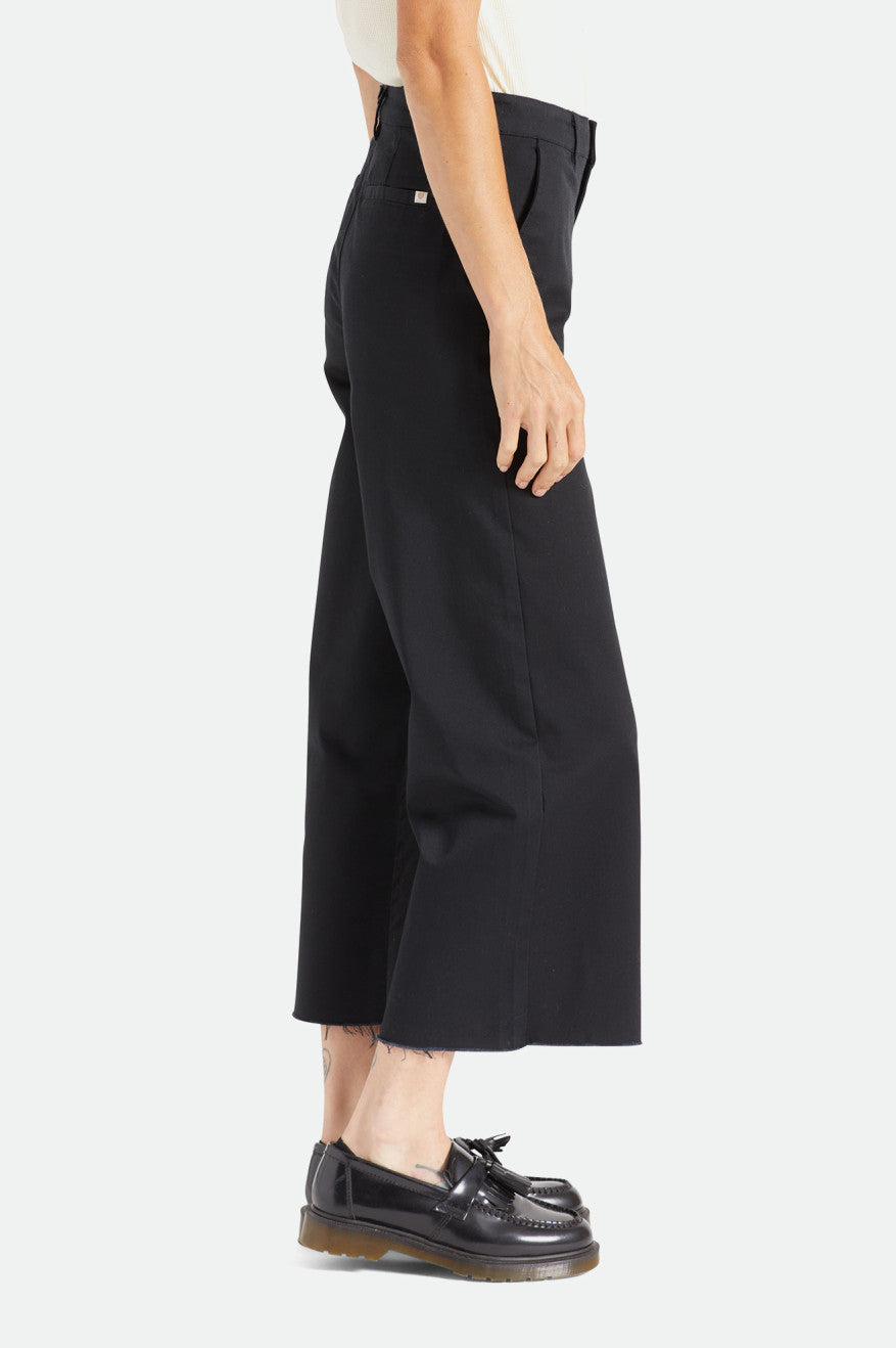 Women's Brixton Victory Wide Leg Bottoms Black | 7150623-RN