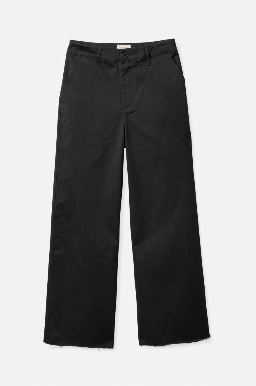 Women's Brixton Victory Wide Leg Bottoms Black | 7150623-RN